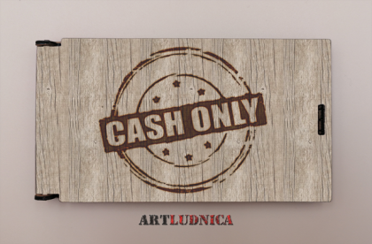 Дървен плик за пари – Cash Only