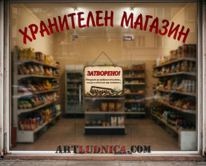 Забавна дървена табела "ЗАТВОРЕНО -  Вариант 3" - Опция за изписване на ваш текст