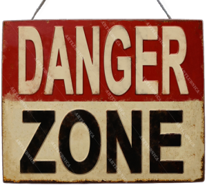 Дървена табела "DANGER ZONE" - Опция за изписване на ваш текст